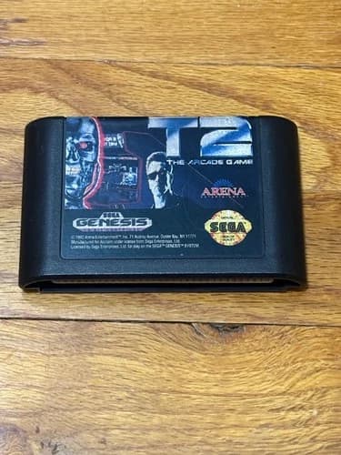 T2 Terminator 2: The Arcade Game (Sega Genesis, 1992) CART ONLY - FREE SHIP