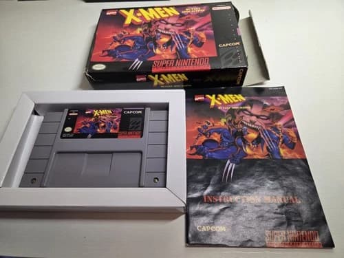 X-Men Mutant Apocalypse Super Nintendo SNES - Complete in Box CIB! Ships Fast!