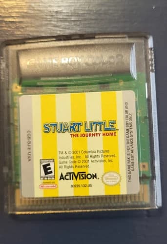 Stuart Little The Journey Home Nintendo Game Boy Color Game Cartridge