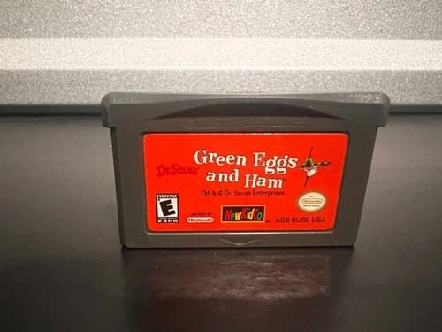 Nintendo Gameboy Advance GBA Dr Seuss’ Green Eggs And Ham Game Cartridge
