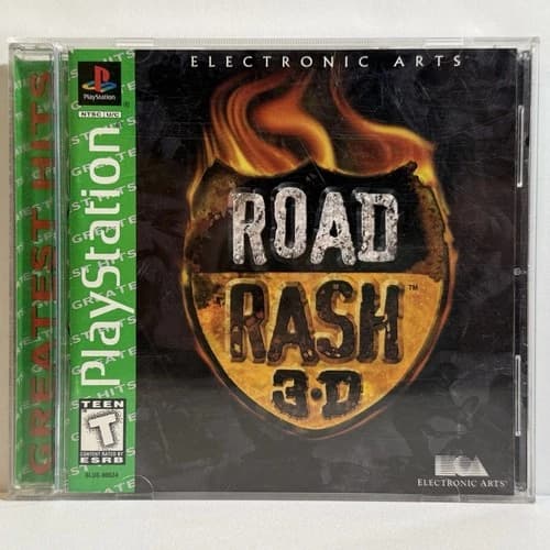 Road Rash 3D (Sony PlayStation 1, PS1 1998) Complete w/ Registration
