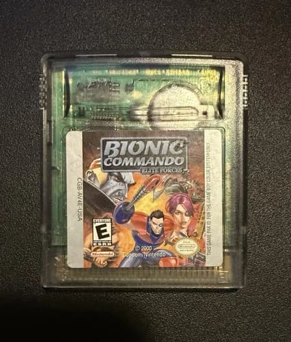 BIONIC COMMANDO Elite Forces GAME BOY COLOR Nintendo GBC Gameboy TESTED & WORKS