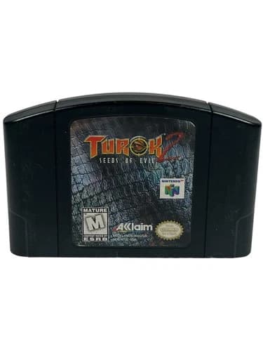 Turok 2 Seeds of Evil - Black Cart Variant N64 Nintendo 64 Cartridge Only