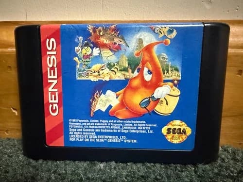 PUGGSY for Sega Genesis video game cart only TESTED works PUZZLE Action 1993 VG