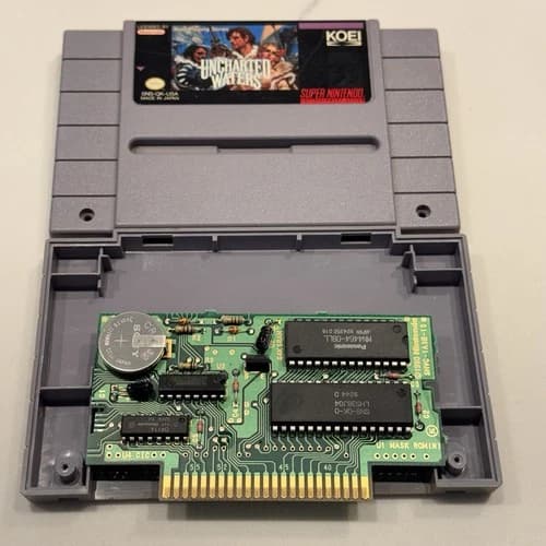Uncharted Waters (Super Nintendo, SNES, 1993 Koei) 100% Authentic TESTED