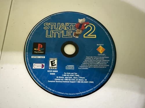 Stuart Little 2 (Sony PlayStation 1, PS1) NO TRACKING - DISC ONLY #1501