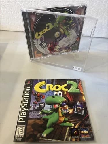 Croc 2 Sony PlayStation 1 PS1 Complete Disc Case Manual W/Reg Card