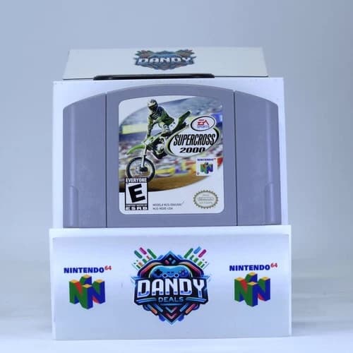Supercross 2000 N64 Authentic, Tested - Nintendo 64