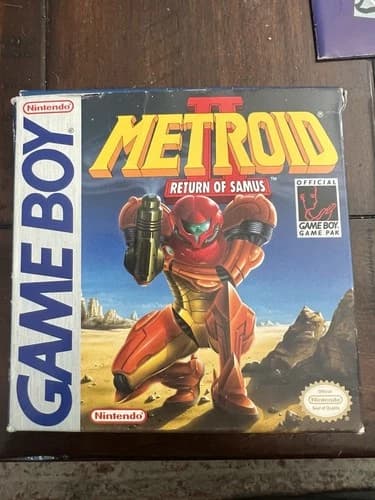 Nintendo Metroid 2 Return Of Samus Gamboy Game Manual, Box 1991 Works Perfect