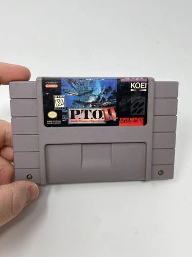 P.T.O. II 2 PTO Super Nintendo SNES Cartridge Only Authentic Working Free Ship