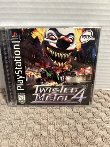 Twisted Metal 4 PS1 PlayStation 1 Complete CIB Black Label
