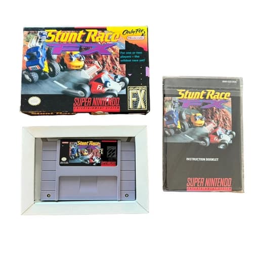 Stunt Race FX Super Nintendo SNES (CIB) Complete with Manual