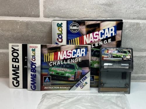 NASCAR Challenge - Nintendo Game Boy Color, 1999 - CIB Complete In Box