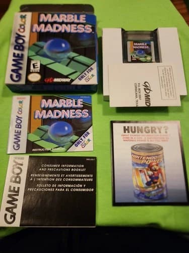 Marble Madness (Game Boy Color) – CIB COMPLETE! Very Nice Fast Ship