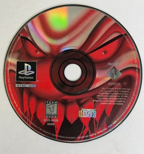 Twisted Metal 2 Sony PlayStation PS1 1996 Game Disc Only Tested