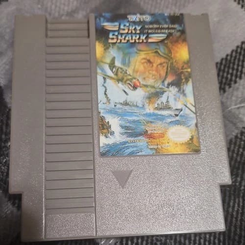 Sky Shark Nintendo Entertainment System NES. Pins Cleaned. Authentic Tested