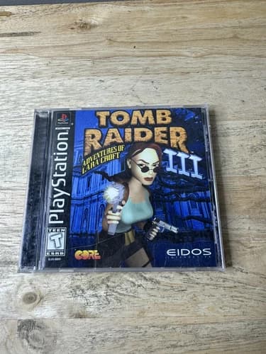 Tomb Raider III [3] Adventures of Lara Croft (PlayStation 1, 1998) PS1 Complete