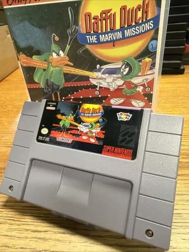 Daffy Duck SNES Cartridge Authentic Original Tested