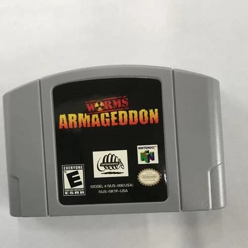 Worms: Armageddon - Nintendo 64 (N64) Classic adventure Highly sought after