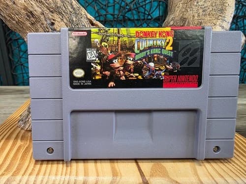DONKEY KONG COUNTRY 2 DIDDY'S QUEST Super Nintendo SNES Tested Works Cartridge