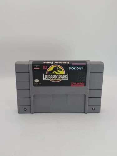 Jurassic Park SNES Super Nintendo Cart Tested And Working