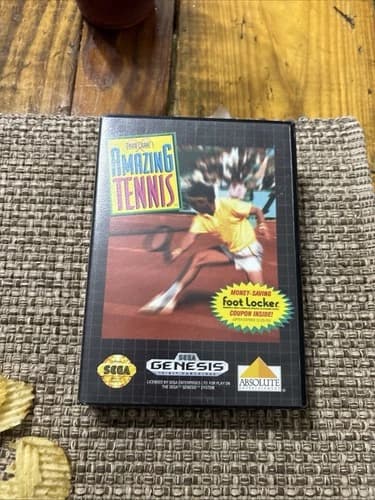 David Crane's Amazing Tennis (Sega Genesis) CIB TESTED AND WORKS