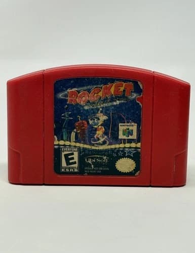 Rocket Robot on Wheels Nintendo 64 N64 Authentic Game Cartridge Cleaned Pins