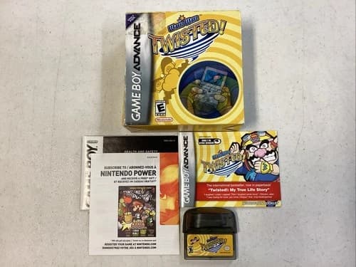 WarioWare: Twisted (Nintendo Game Boy Advance, 2005) CIB Manual Inserts Tested