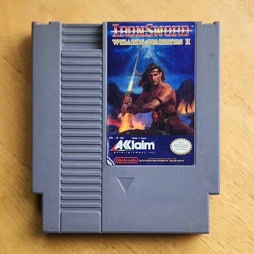 Iron Sword: Wizards and Warriors II 2 Nintendo NES Authentic Tested and Working