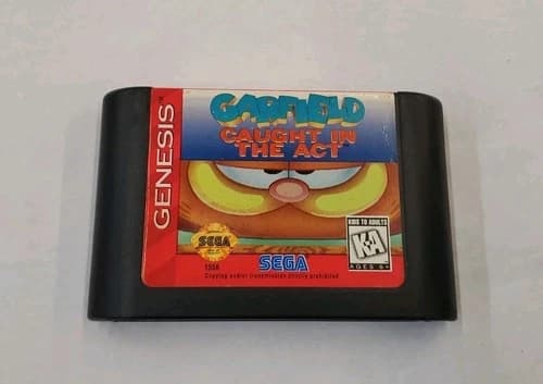 Garfield Caught in the Act Sega Genesis Cart Only Tested -- S2G --