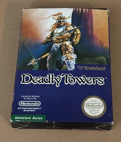 Nintendo NES Deadly Towers Complete CIB