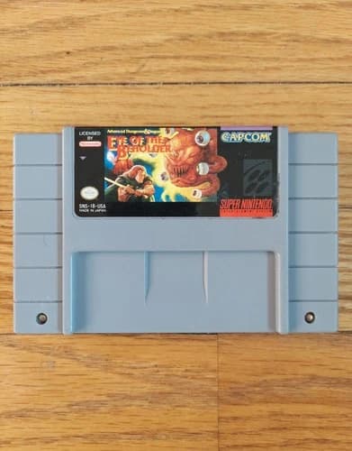 Eye Of The Beholder - SNES Game RPG Fantasy Dungeons Dragons Works Fast Shipping