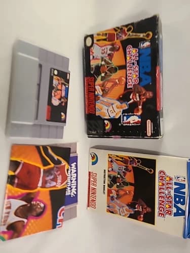 NBA All-Star Challenge Super Nintendo SNES - Complete in Box - Tested