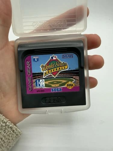 Sega Game Gear 1993 World Series Baseball Authentic Game Nice Shape - WORKS
