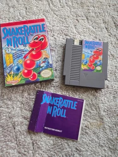 Snake Rattle 'n' Roll (Nintendo Entertainment System, 1991) CIB complete