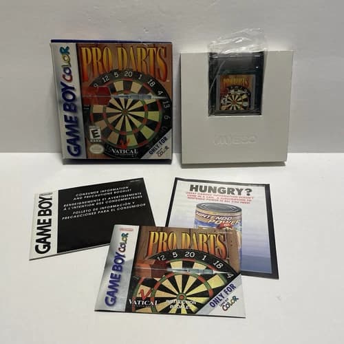 Pro Darts (Nintendo Game Boy Color, 2000) - Complete In Box W Manual - FREE SHIP