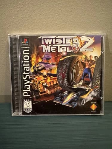 Twisted Metal 2 (Sony PlayStation 1, 1997) PS1 Complete - Black Label