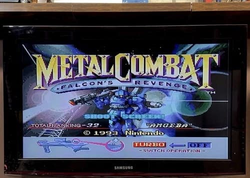 Metal Combat Falcon's Revenge Super Nintendo SNES TESTED Authentic Cartridge GC