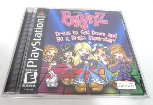 BRATZ 2003 PlayStation 1 Game COMPLETE PS1 Jewel Case Black Back MINTY