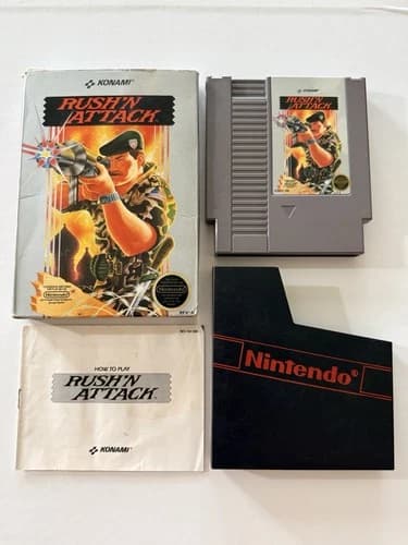 Rush'n Attack (Nintendo NES, 1987) Complete CIB