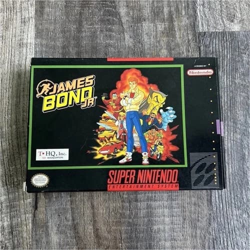 James Bond Jr. Super Nintendo SNES w/ Manual, Box, Insert