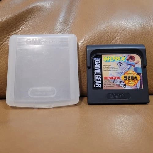 Paperboy Sega Game Gear Game and Sege Plastic Protecter