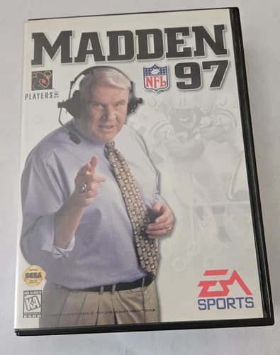 Madden 97 NFL (Complete) - Sega Genesis Tested Authentic EA Sports
