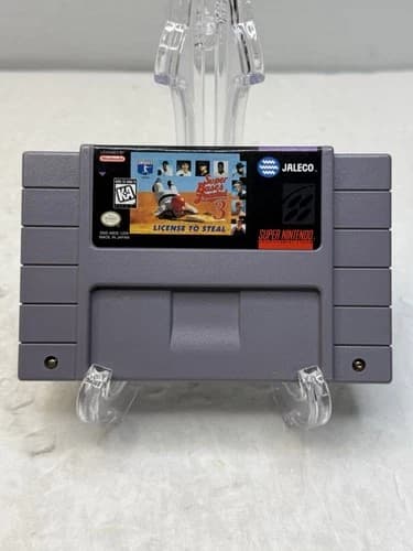 Super Bases Loaded 3: License to Steal (SNES) - Working Tested