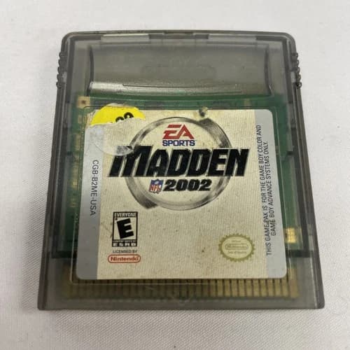 Madden NFL 2002 (Nintendo Game Boy Color, 2001) TESTED WORKING
