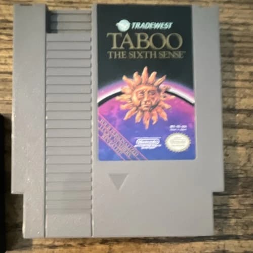 TradeWest Taboo The Sixth Sense Nintendo NES Game Cartridge NTSC-U/C US/Canada