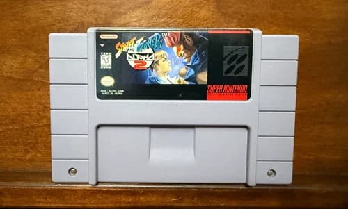 STREET FIGHTER ALPHA 2 Super Nintendo Entertainment System 1996 SNES Clean WORKS
