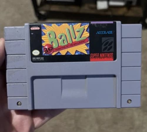 Ballz 3D Super Nintendo SNES Game Cartridge - Used - AUTHENTIC TESTED