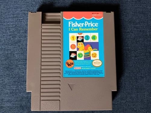 Fisher-Price: I Can Remember (GameTek, 1990) NES Game Cart Only, Tested, Works