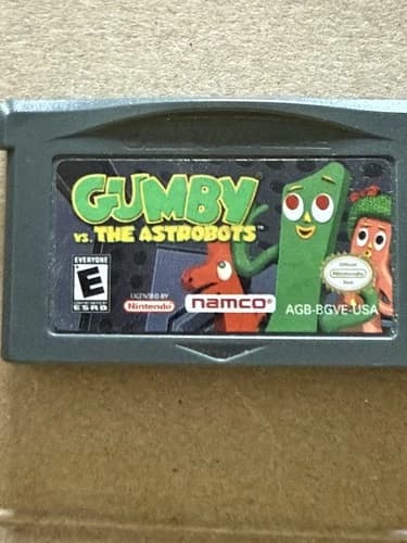 Gumby Vs. the Astrobots (Game Boy Advance GBA, 2002) Authentic, Tested
